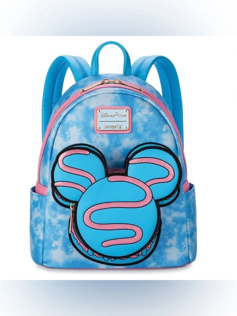 Disney Parks Eats Macaron Loungefly Mini Backpack + Matching Minnie Ears NWT
